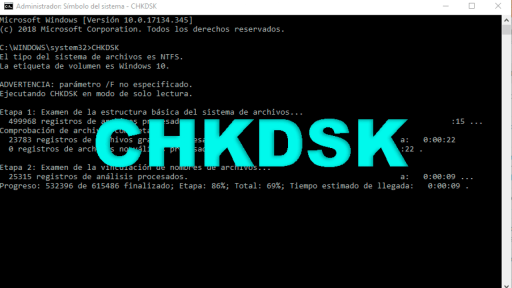 رفع بدسکتور با ابزار چک دیسک chkdsk ویندوز